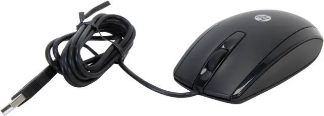 Alt view image 5 of 5 - HP KY619AA#ABA Black 3 Buttons 1 x Wheel USB Wired Optical Mouse
