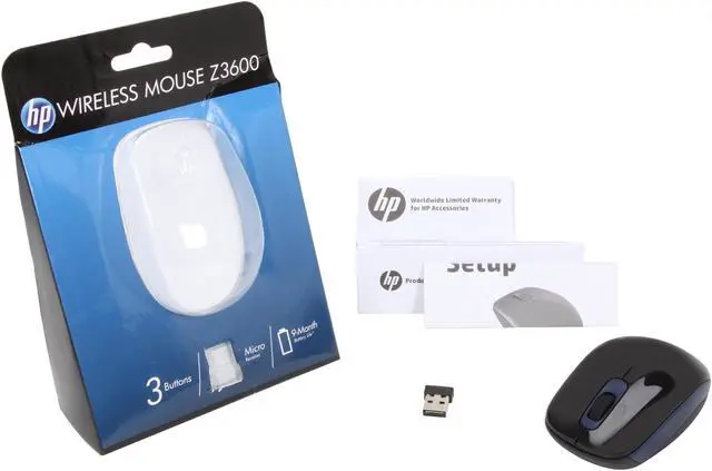 Alt view image 5 of 5 - HP Z3600 E5C14AA#ABA USB RF Wireless Ultrabook Mouse