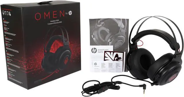 Alt view image 8 of 7 - OMEN by HP Gaming Headset 800 with DTS Headphone:X Surround for PC, Mac, PS4, Xbox One