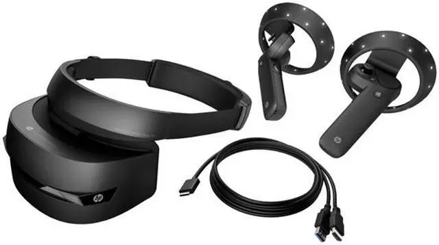 Alt view image 7 of 9 - HP Windows Mixed Reality Headset VR1000-100 with Controllers