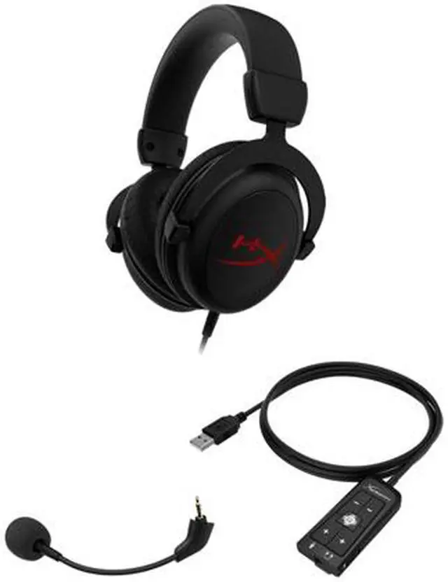 Alt view image 5 of 8 - HyperX Cloud Core + 7.1 - Gaming Headset (Black) HP 4P4F2AA USB 2.0 Connector