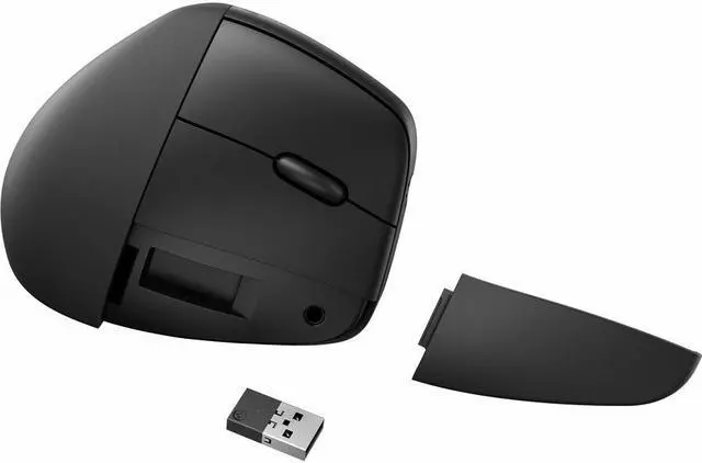 Alt view image 7 of 7 - HP 920 Ergonomic Vertical Mouse Black 5.4 GHz Bluetooth Wireless Mouse