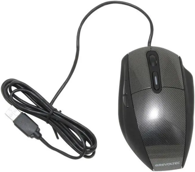 Alt view image 3 of 6 - REVOLTEC BG13390 Silver/Black 6 Buttons 1 x Wheel USB Laser FightMouse Advanced