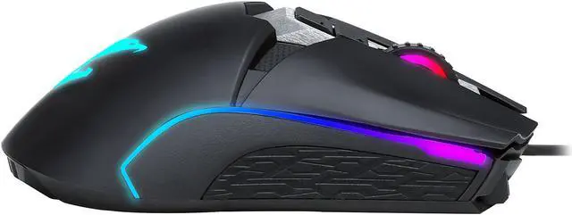 Alt view image 6 of 9 - AORUS M5 Real 16000 DPI Optical Sensor, Ergonomic design, Adjustable Weight and Balance, RGB Fusion 2.0 Wired Gaming Mouse, Matte Black (GM-AORUS M5)