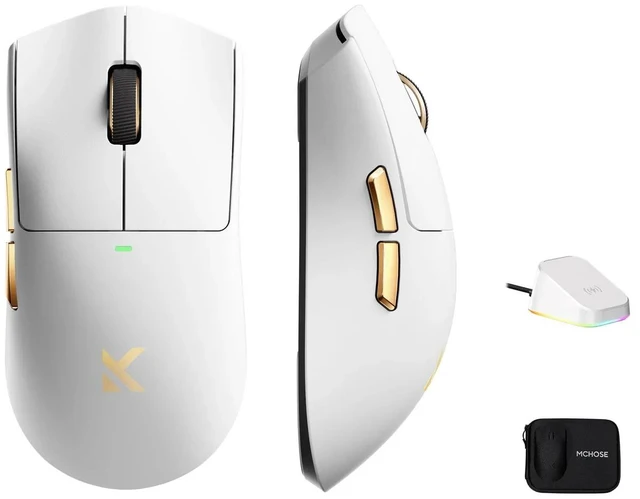 Main image of MCHOSE K7 Ultra 8K Lightweight Wireless Gaming Mouse - White God