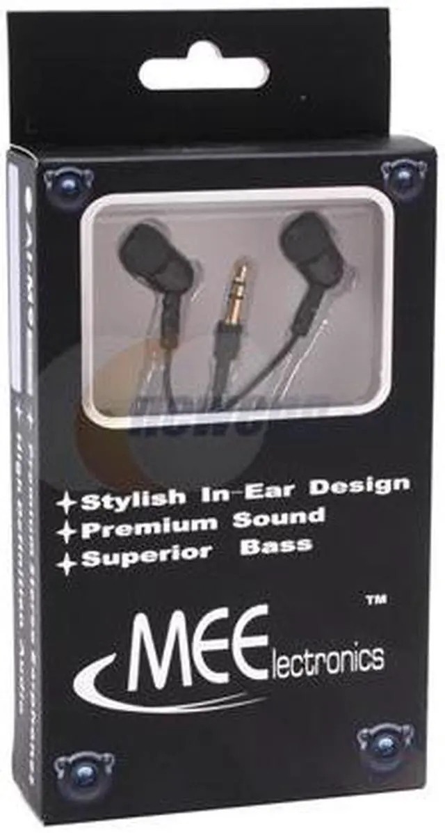 Alt view image 7 of 7 - Mee audio AI-M9-BK 3.5mm Gold-Plated Connector Canal Stylish Sound-Isolating Sports Earphones