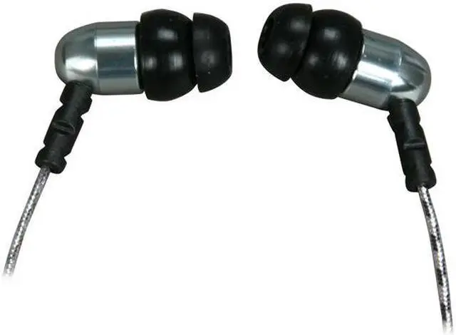 Alt view image 2 of 5 - MEElectronics Hi-Fi Sound-Isolating In-Ear Headphones with Microphone for iPhone and Recent blackberry Models (M9P-SL)