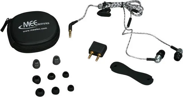 Alt view image 4 of 5 - MEElectronics Hi-Fi Sound-Isolating In-Ear Headphones with Microphone for iPhone and Recent blackberry Models (M9P-SL)