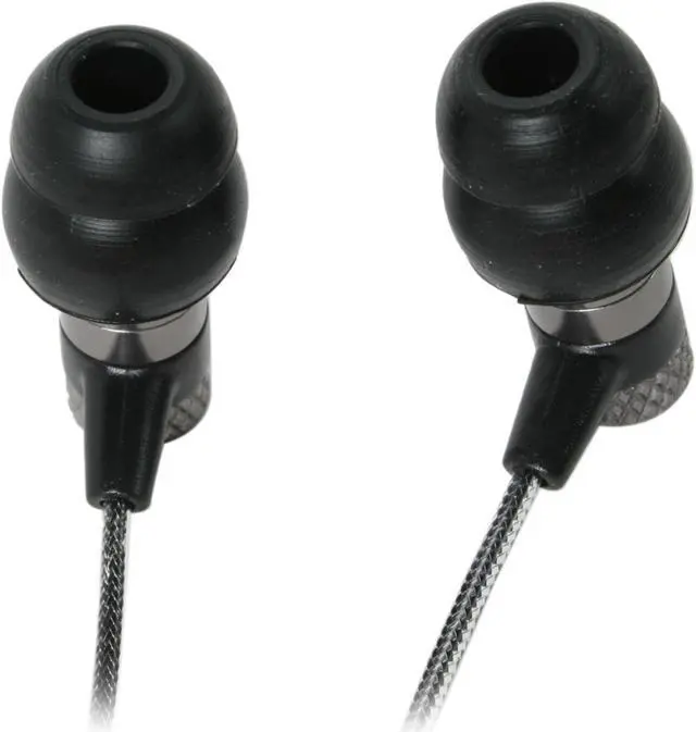 Alt view image 3 of 6 - MEElectronics In Ear Headphones with In-Line Microphone/Single Button Remote for iPhone & Android Phone (M16P)