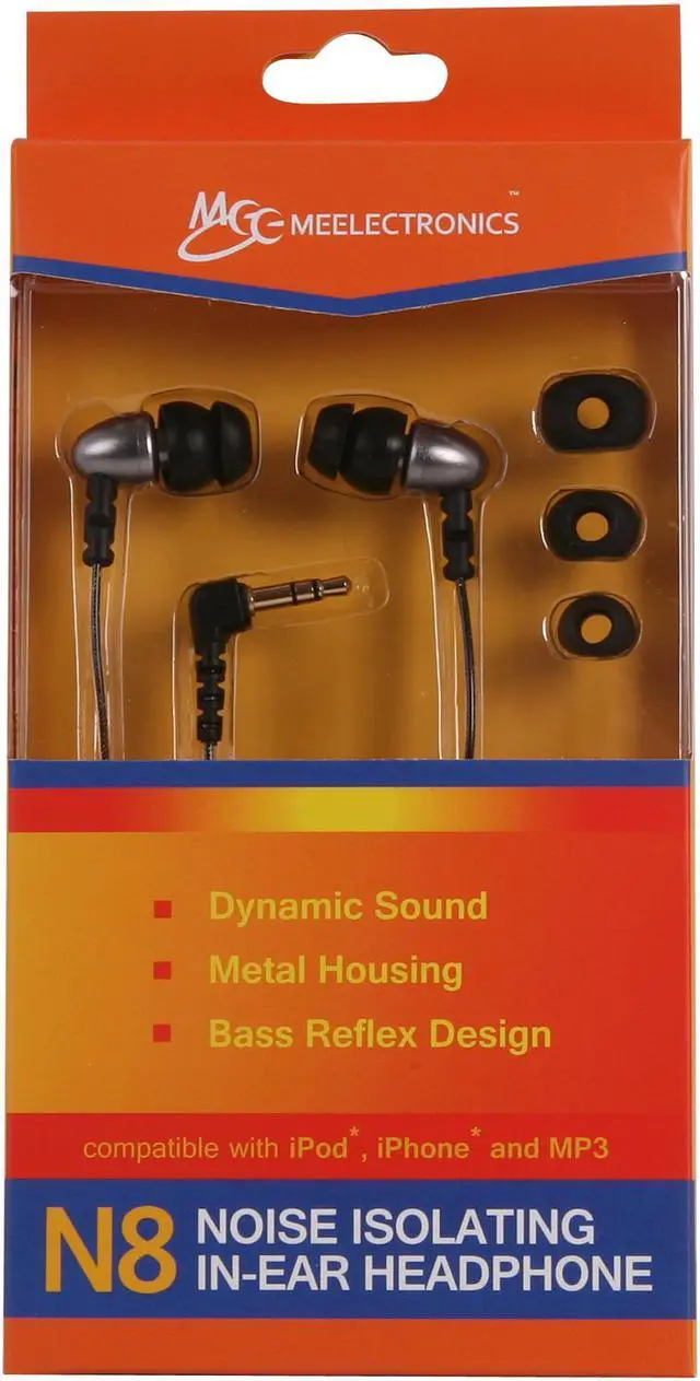 Alt view image 6 of 6 - Mee audio N8-MT 45 degree 3.5mm stereo, gold plated Connector Binaural Noise Isolasion In Ear Headphones (Metalic)