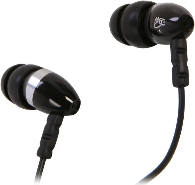 Alt view image 3 of 5 - Mee audio Black N9-BK 45 degree 3.5mm stereo, gold plated Connector Binaural Noise Isolasion In Ear Headphones (Black )