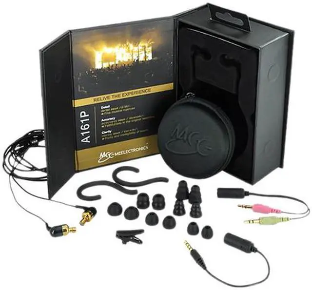 Alt view image 4 of 5 - Mee audio EP-A161P-BK-MEE 3.5mm Connector Earbud In-Ear Noise-Canceling Headphones with Balanced Armature Technology