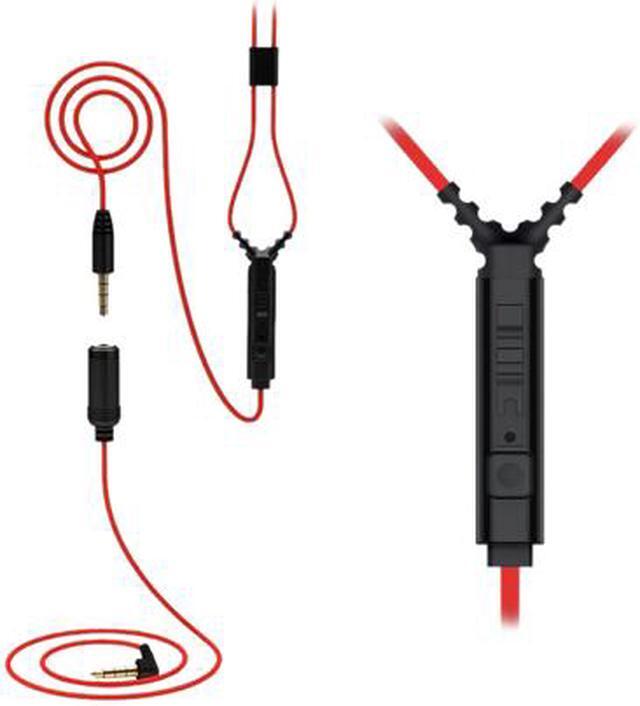 Alt view image 2 of 7 - Mee audio Black/Red EP-SF6P-RDBK-MEE 3.5mm Connector Sport-Fi S6P Memory Wire In-Ear Earphones -