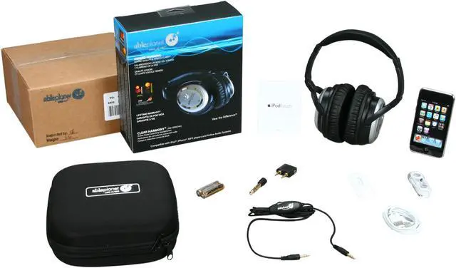 Alt view image 6 of 6 - Able Planet - Active Noise Canceling Headphones w/ a gifted Apple 8GB iPod Touch (3rd Gen)