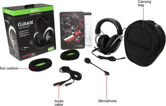 Alt view image 7 of 7 - HyperX CloudX Pro Gaming Headset for Xbox One / PC