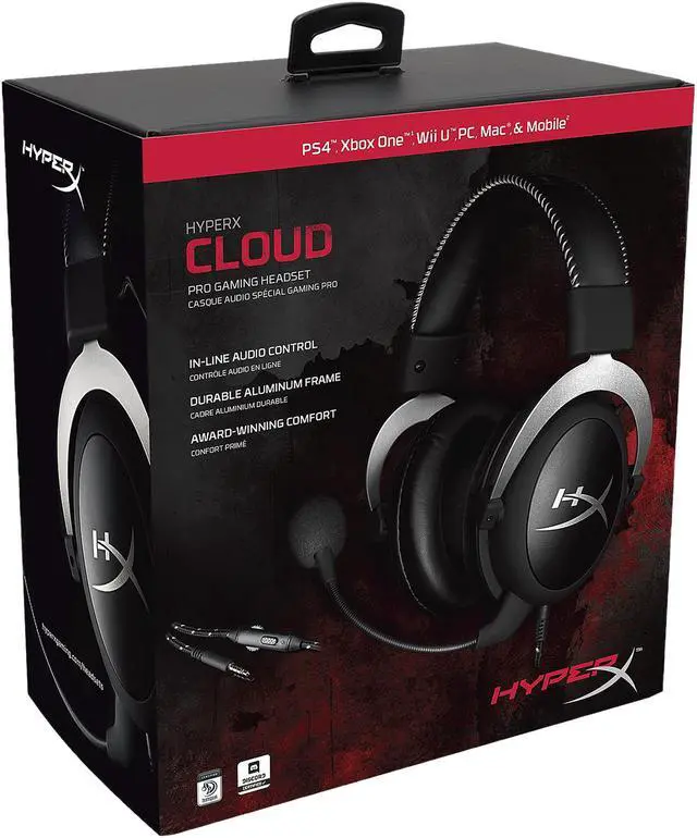 Alt view image 10 of 10 - HyperX Cloud Pro Gaming Headset with In-Line Audio Control - PlayStation 4, Xbox One, and PC