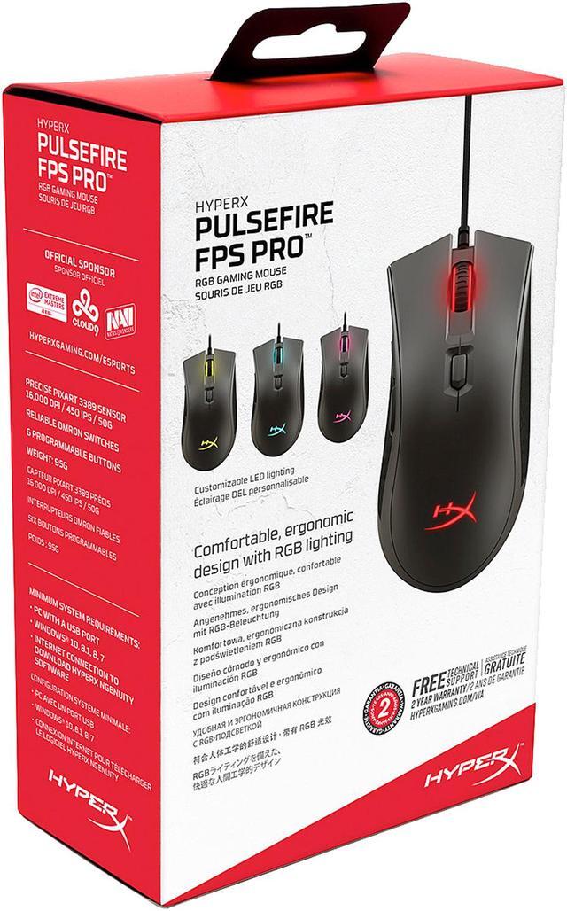 Alt view image 7 of 7 - HyperX Pulsefire FPS Pro RGB Gaming Mouse