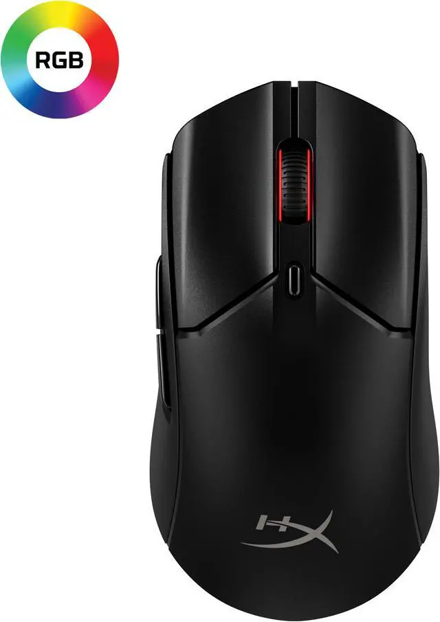 Alt view image 8 of 11 - HyperX Pulsefire Haste 2 – Wireless Gaming Mouse- Ultra Lightweight, 61g, 100 Hour Battery Life, Dual Wireless Connectivity, Precision Sensor - Black