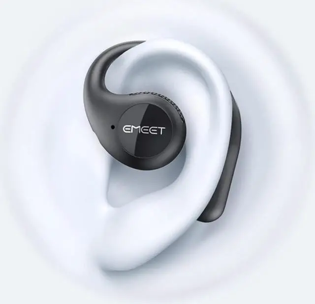 Alt view image 2 of 4 - eMeet AirFlow Open-Ear Headphone - Black   EMO1BB-LD