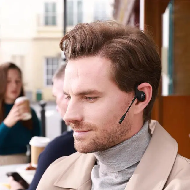 Alt view image 4 of 4 - eMeet AirFlow Open-Ear Headphone - Black   EMO1BB-LD