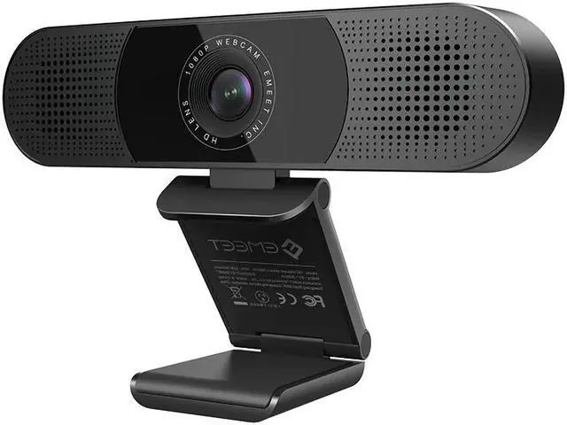 Alt view image 3 of 4 - eMeet SmartCam C980 Pro All-in-One 1080P Webcam w/ 4 Mics and 2 Speakers EMC8BF-LD