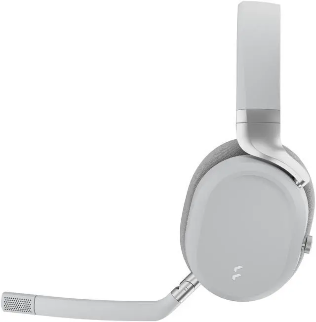 Alt view image 16 of 16 - Fractal Design Scape Light RGB Wireless Gaming Headset w/ Immersive Audio, USB Dongle & BT 5.3, Charging Stand, 40-Hr Battery, compatible with PC, Mac, PS4, PS5, Switch, Mobile - Gray (FD-HS-SCA1-02)