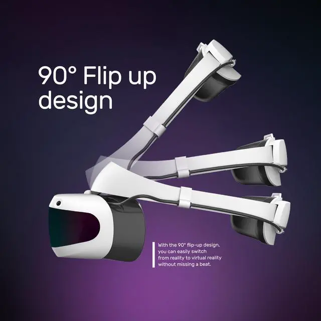 Alt view image 7 of 11 - DPVR E4 (Black) PCVR PC Gaming - 120hz Refresh Rate - Inside out Tracking -  116° Field of View