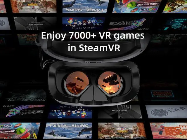 Alt view image 10 of 11 - DPVR E4 (Black) PCVR PC Gaming - 120hz Refresh Rate - Inside out Tracking -  116° Field of View