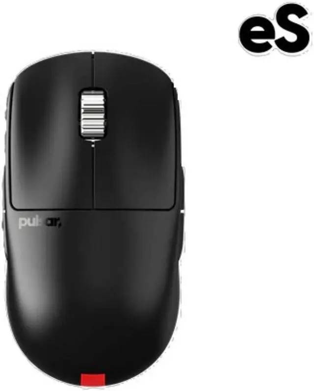 Main image of Pulsar Gaming Gears X2A (High Hump) eS Competitive Wireless Gaming Mouse, Lightweight 2.3oz (65g), Symmetrical, Optical Switch, 2.4 Ghz, 4K Dongle included, 26k DPI, PAW3395 Sensor OLED display, Black