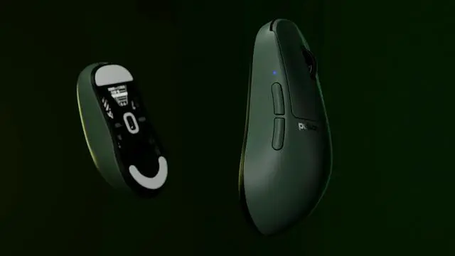 Alt view image 2 of 8 - Pulsar Gaming Gears X2H (High Hump) Founder's Edition Wireless Gaming Mouse, Ultra Lightweight 1.9oz (54g), Symmetrical, 4K Dongle included, 2.4 Ghz, 1 ms Polling Rate, 26k DPI, PAW3395 Sensor, Green