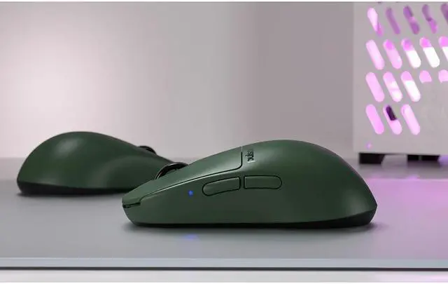 Alt view image 2 of 8 - Pulsar Gaming Gears X2H (High Hump) Mini Founder's Edition Wireless Gaming Mouse, Ultra Lightweight 1.82oz (52g), Symmetrical, 4K Dongle included, 2.4 Ghz, 1ms Polling Rate, 26k DPI, PAW3395 Sensor, Green