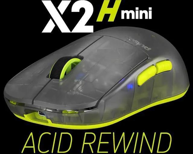 Alt view image 4 of 10 - Pulsar Gaming Gears X2H Mini Wireless Gaming Mouse Ultralight 52g, Ambidextrous, PAW3395 26K DPI Optical Sensor,5 Programmable Buttons, Compatible w/Windows/Mac/Linux, Acidic Green