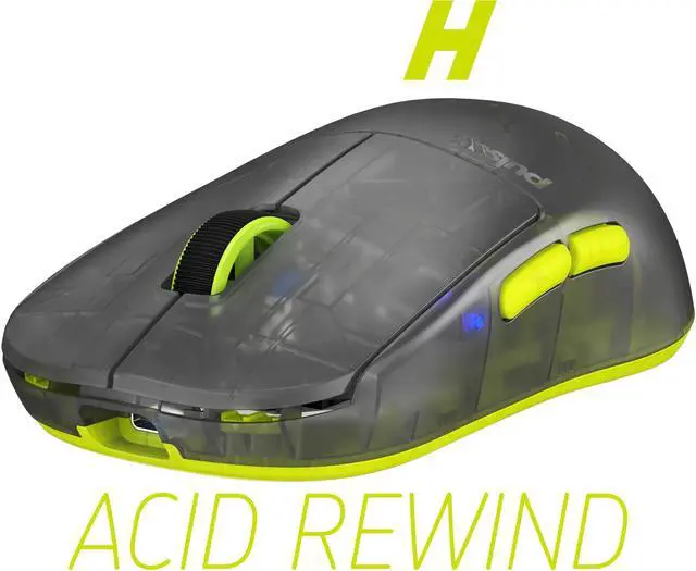 Alt view image 10 of 10 - Pulsar Gaming Gears X2H Wireless Gaming Mouse Ultralight 54g, Ambidextrous, PAW3395 26K DPI Optical Sensor, 5 Programmable Buttons, Compatible w/Windows/Mac/Linux, Acidic Green