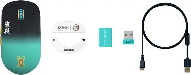 Alt view image 3 of 6 - Pulsar Gaming Gears X2H Mini (High Hump) Demon Slayer Edition - Wireless Gaming Mouse, Ultra Lightweight 53g, PAW3395 26K DPI, 1ms Polling, Optical, Lag-Free 2.4 GHz, Tokito Muichiro