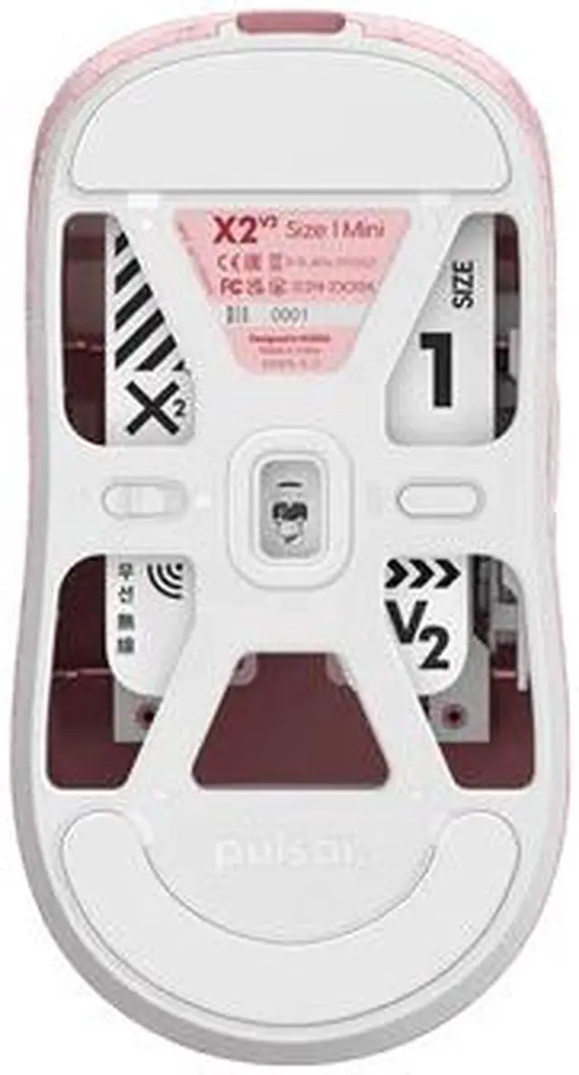 Alt view image 6 of 6 - Pulsar Gaming Gears X2 V2 Mini Demon Slayer Edition - Wireless Gaming Mouse, 4K Dongle, Ultra Lightweight 52g, PAW3395 26K DPI, 1ms Polling, Optical, Symmetrical Shape, Lag-Fre 2.4 GHz, Nezuko