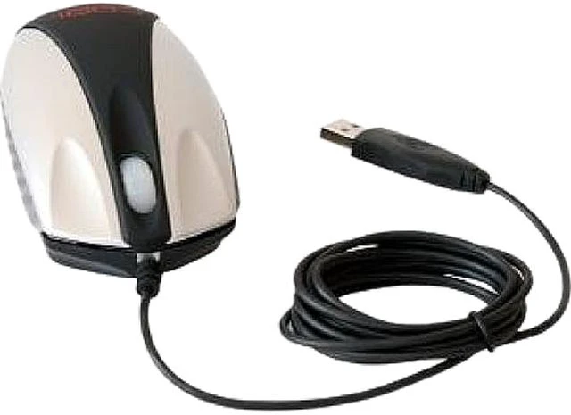 Main image of Codi A05003 Black / Silver 1 x Wheel USB Wired Optical Desktop Mouse