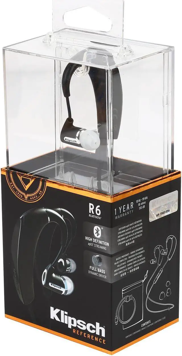 Alt view image 5 of 6 - Klipsch - R6BT Wireless Earbud Headphones - Black