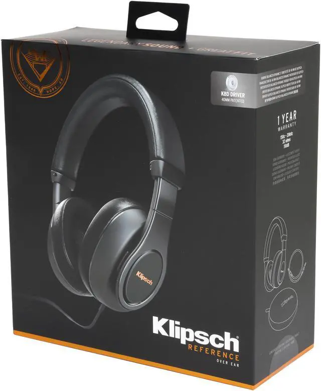 Alt view image 7 of 7 - Klipsch Reference Over-Ear Headphones - Black