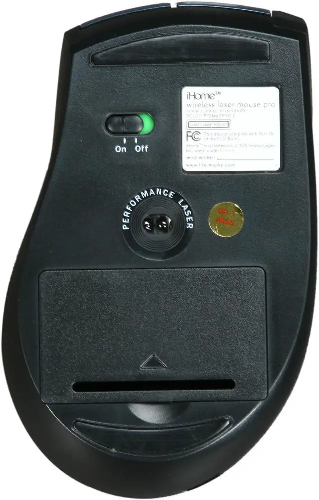 Alt view image 4 of 5 - iHome IH-M136ZN Blue 8 Buttons Tilt Wheel 2.4 GHz Wireless Laser Mouse Pro
