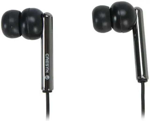Alt view image 2 of 4 - Cresyn LMX-E630DL 3.5mm Gold-Plated Connector Canal In-Ear Sound Isolating Headphone (Black)