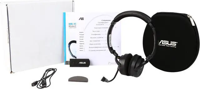 Alt view image 7 of 7 - ASUS HS-1000W USB Connector Circumaural Wireless Headset