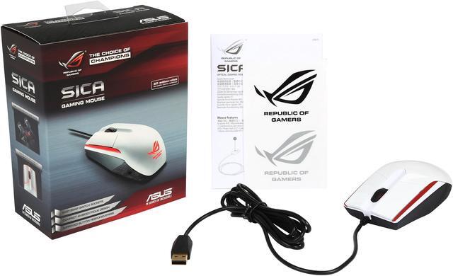 Alt view image 6 of 5 - ASUS ROG Sica Gaming Mouse (White)