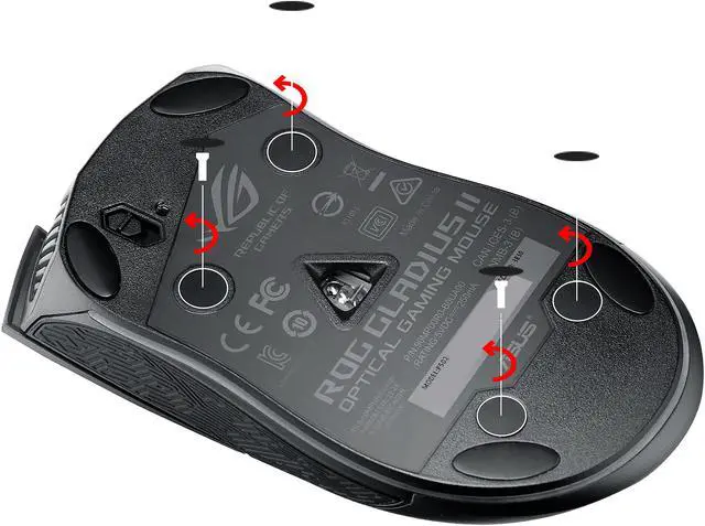 Alt view image 5 of 7 - ASUS ROG Gladius II Origin Call of Duty: Black Ops 4 Edition Wired USB Optical Ergonomic FPS Gaming Mouse featuring Aura Sync RGB, 12000 dpi Optical, 50G Acceleration, 250 IPS sensors and swappable Omron switches
