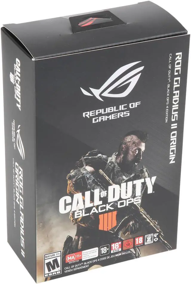 Alt view image 7 of 7 - ASUS ROG Gladius II Origin Call of Duty: Black Ops 4 Edition Wired USB Optical Ergonomic FPS Gaming Mouse featuring Aura Sync RGB, 12000 dpi Optical, 50G Acceleration, 250 IPS sensors and swappable Omron switches