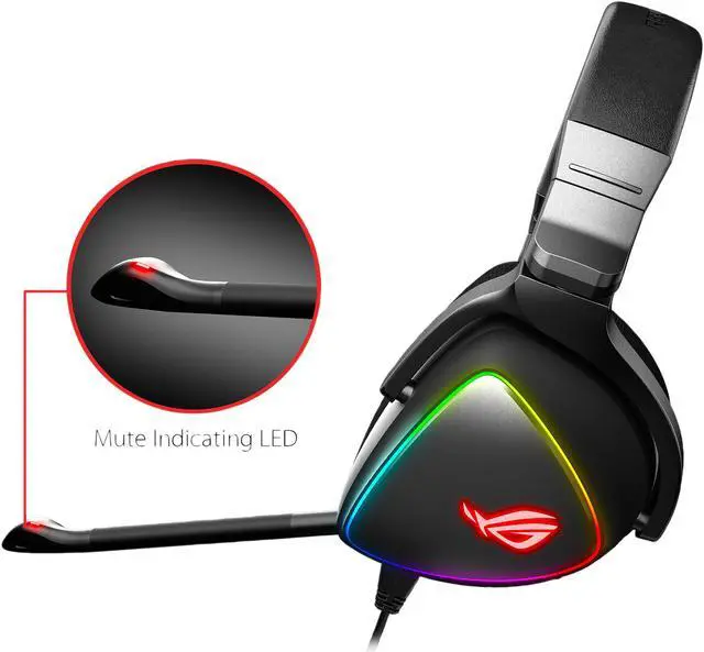 Alt view image 5 of 11 - ASUS ROG Delta USB-C Gaming Headset