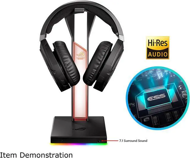 Alt view image 8 of 9 - ASUS ROG THRONE QI/US/AS Gaming Headset Stand