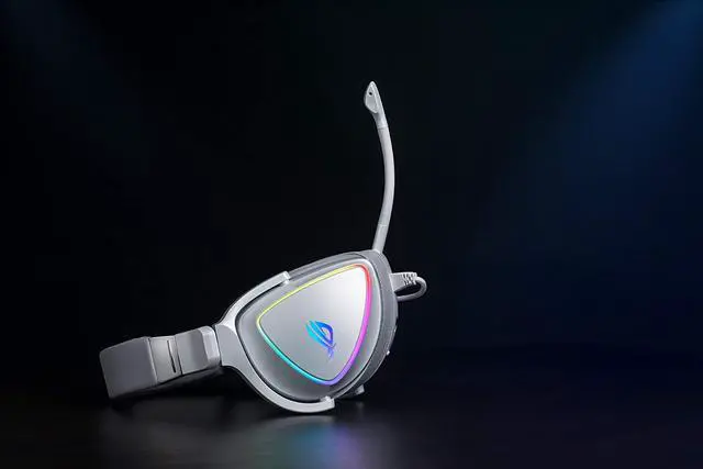 Alt view image 10 of 9 - ASUS ROG Delta White RGB Gaming Headset