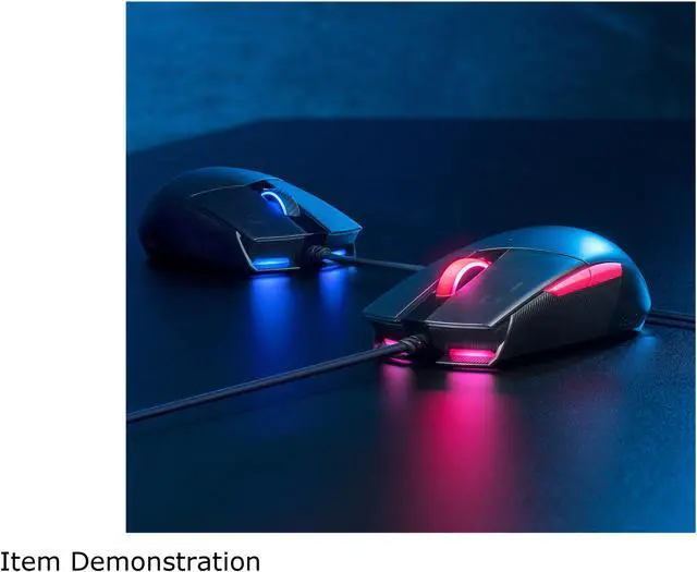 Alt view image 5 of 6 - ASUS ROG Strix Impact II Electro Punk 90MP01U0-BMUA00 Black, Pink 5 Buttons 1 x Wheel USB Wired Optical Gaming Mouse