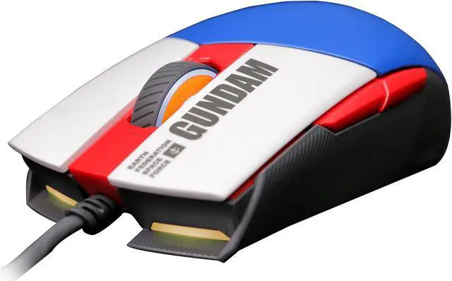 Alt view image 4 of 9 - ASUS ROG Strix Impact II GUNDAM EDITION 90MP0260-BMUA00 Gundam Edition 6 Buttons 1 x Wheel USB 2.0 Wired Gundam Mouse Optical Gaming Mouse