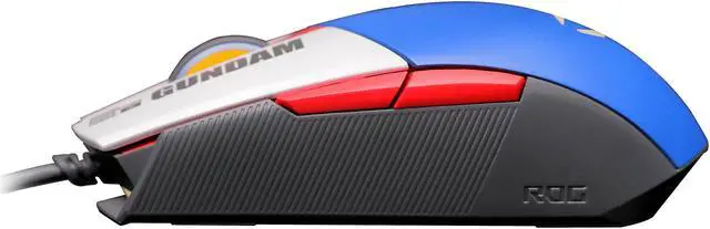 Alt view image 5 of 9 - ASUS ROG Strix Impact II GUNDAM EDITION 90MP0260-BMUA00 Gundam Edition 6 Buttons 1 x Wheel USB 2.0 Wired Gundam Mouse Optical Gaming Mouse